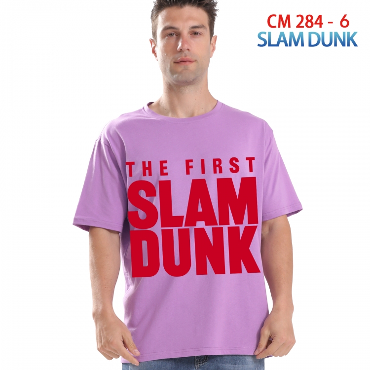 Slam Dunk Printed short-sleeved cotton T-shirt from S to 4XL  284 6