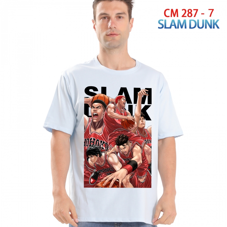 Slam Dunk Printed short-sleeved cotton T-shirt from S to 4XL  287 7