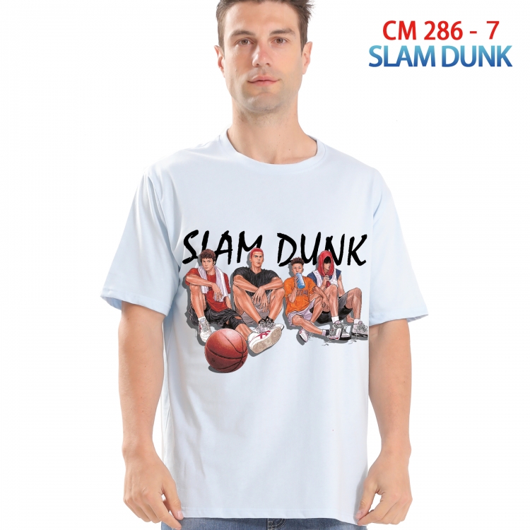 Slam Dunk Printed short-sleeved cotton T-shirt from S to 4XL  286 7