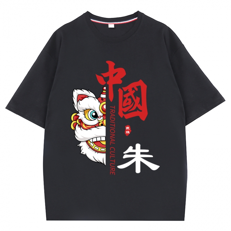 China-Chic Wind Anime Surrounding New Pure Cotton T-shirt from S to 4XL CMY-3028-2