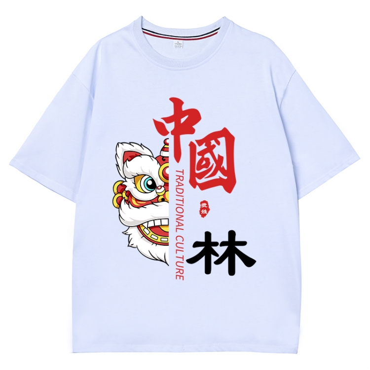 China-Chic Wind Anime Surrounding New Pure Cotton T-shirt from S to 4XL CMY-3032-1
