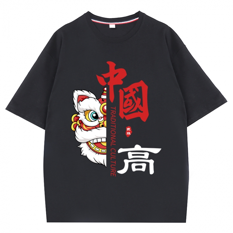 China-Chic Wind Anime Surrounding New Pure Cotton T-shirt from S to 4XL CMY-3030-2