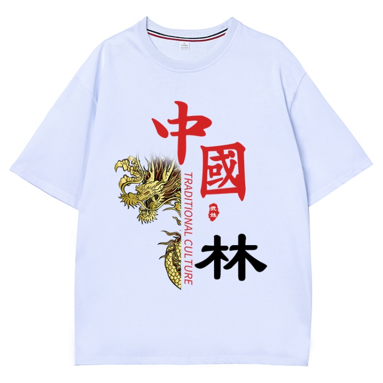 China-Chic Wind Anime Surrounding New Pure Cotton T-shirt from S to 4XL CMY-3033-1