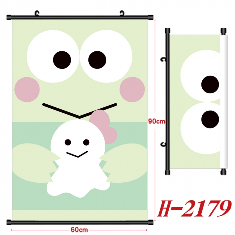 sanrio Anime Black Plastic Rod Canvas Painting Wall Scroll 60X90CM H-2179A