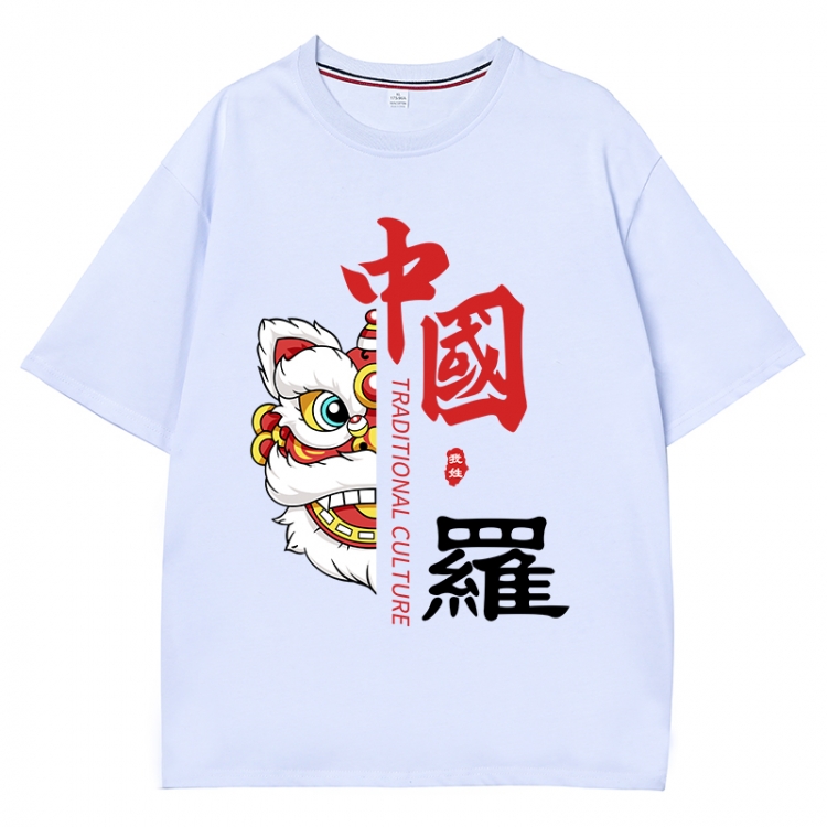 China-Chic Wind Anime Surrounding New Pure Cotton T-shirt from S to 4XL CMY-3040-1