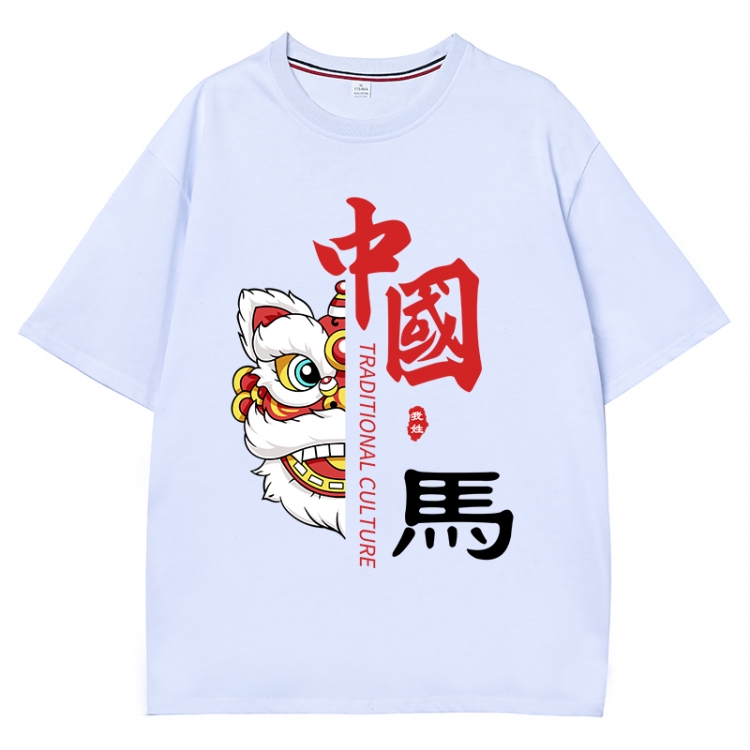 China-Chic Wind Anime Surrounding New Pure Cotton T-shirt from S to 4XL CMY-3038-1