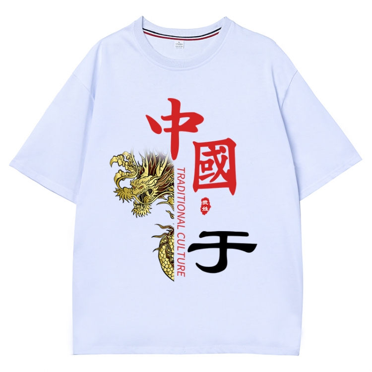 China-Chic Wind Anime Surrounding New Pure Cotton T-shirt from S to 4XL CMY-3057-1