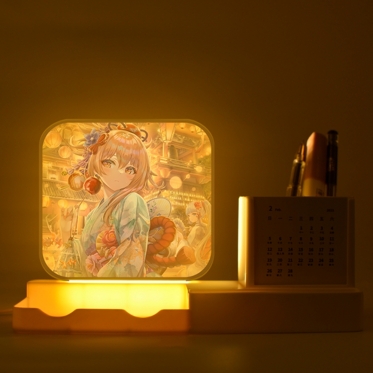 Genshin Impact Yoimiya  New acrylic pencil holder night light bracket