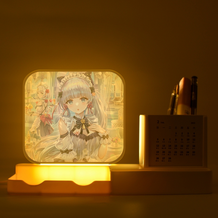 Genshin Impact Kamisato Ayaka  New acrylic pencil holder night light bracket