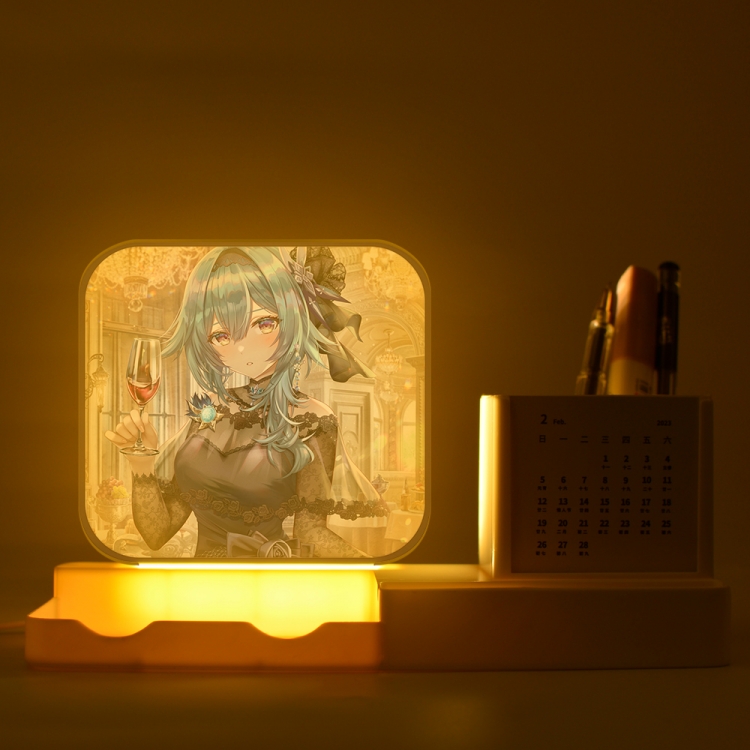 Genshin Impact New acrylic pencil holder night light bracket