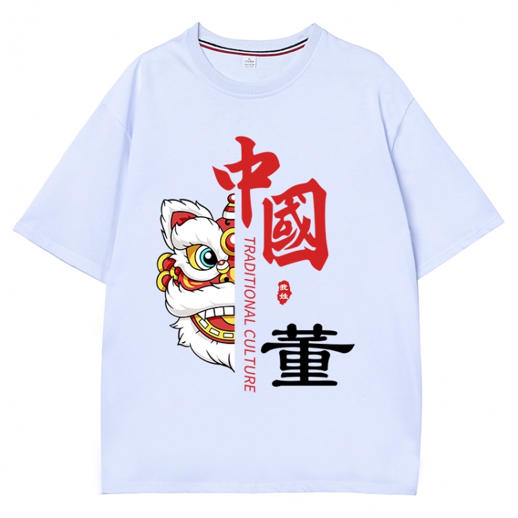 China-Chic Wind Anime Surrounding New Pure Cotton T-shirt from S to 4XL CMY-3058-1