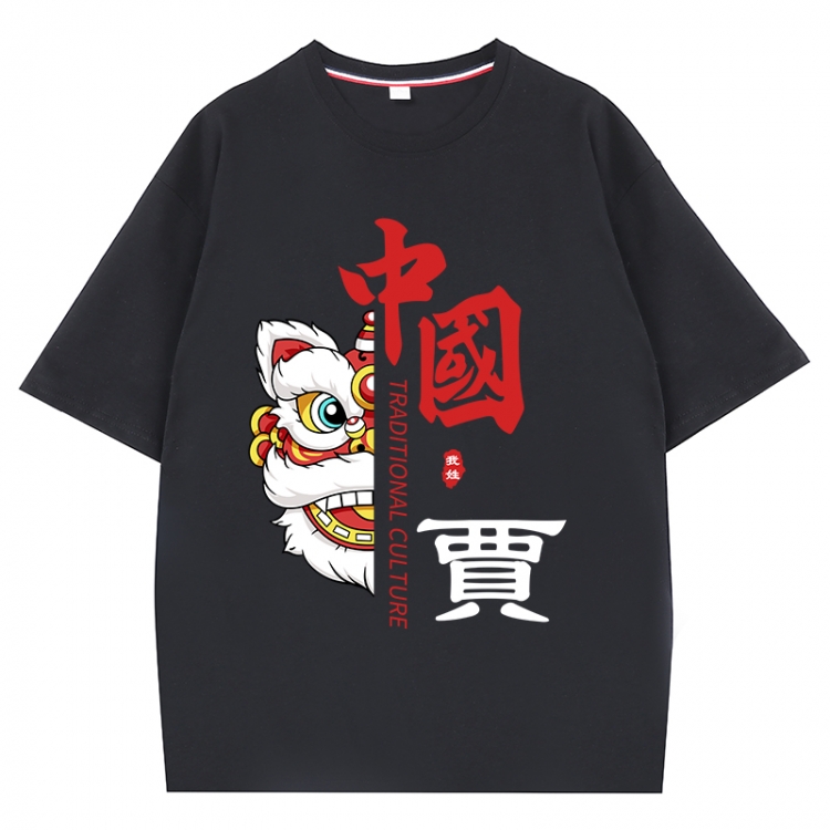 China-Chic Wind Anime Surrounding New Pure Cotton T-shirt from S to 4XL CMY-3090-2