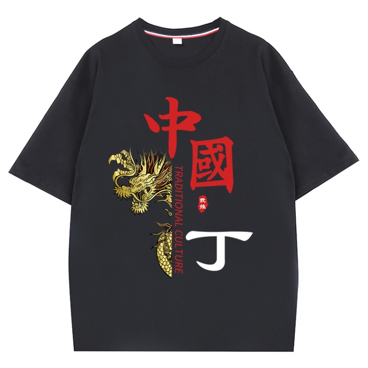 China-Chic Wind Anime Surrounding New Pure Cotton T-shirt from S to 4XL  CMY-3093-2