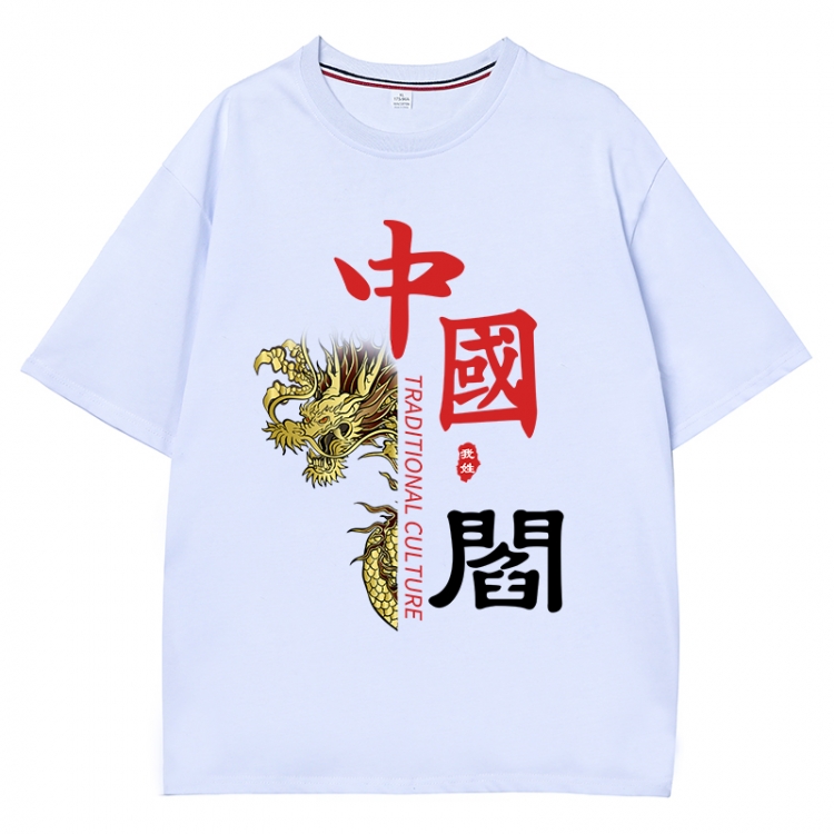 China-Chic Wind Anime Surrounding New Pure Cotton T-shirt from S to 4XL CMY-3101-1