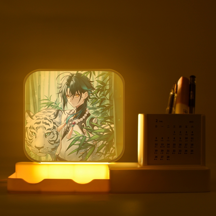 Genshin Impact  New acrylic pencil holder night light bracket