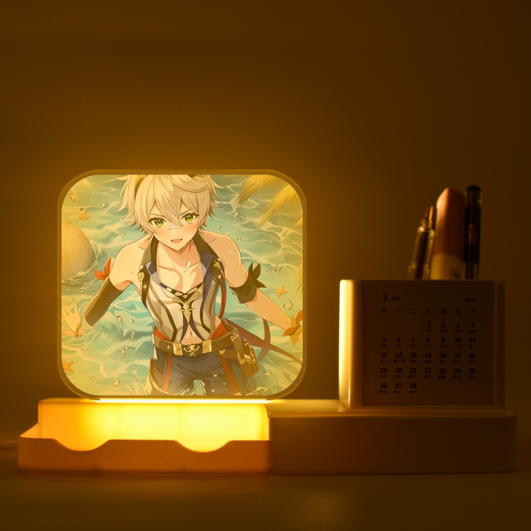 Genshin Impact  New acrylic pencil holder night light bracket