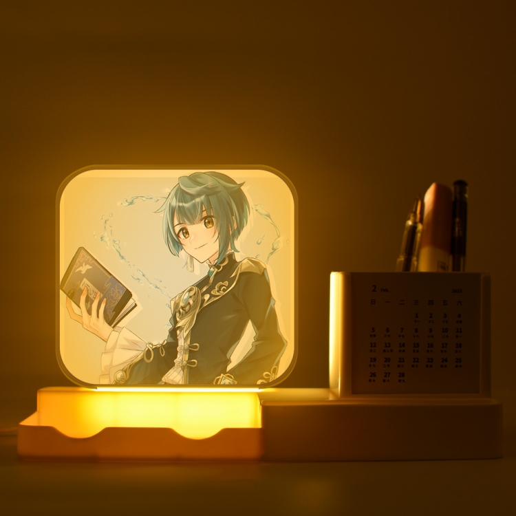 Genshin Impact  New acrylic pencil holder night light bracket