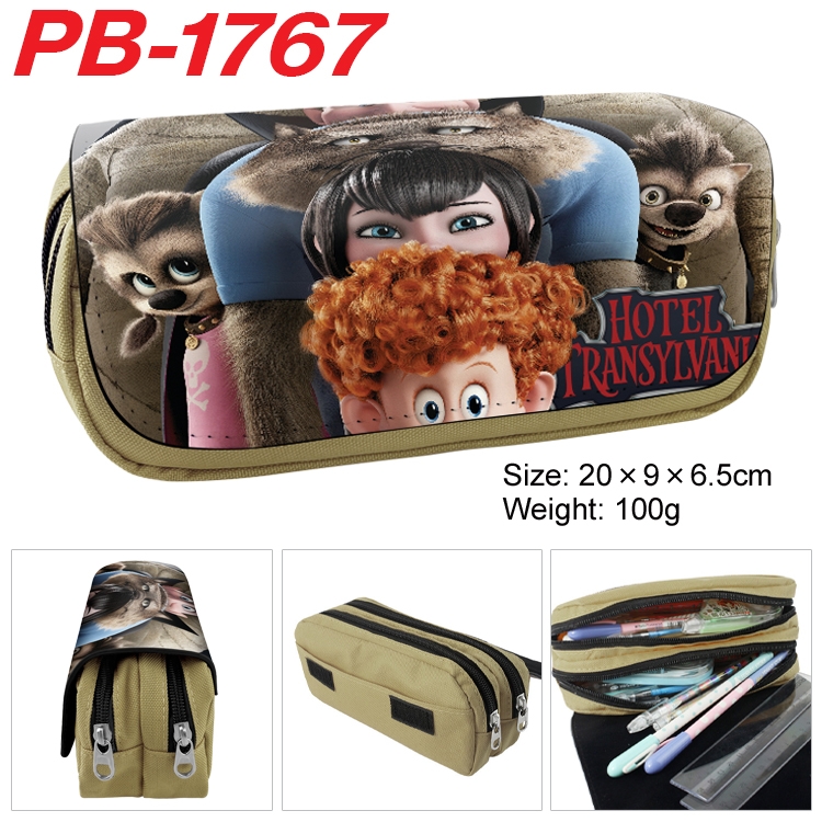 hotel Transylvania Anime double-layer pu leather printing pencil case 20×9×6.5cm  PB-1767