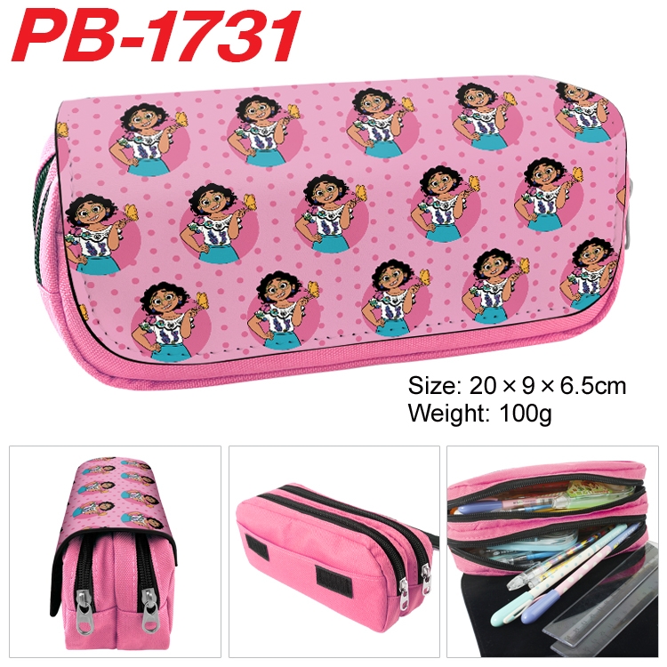 full house of magic Anime double-layer pu leather printing pencil case 20×9×6.5cm PB-1731