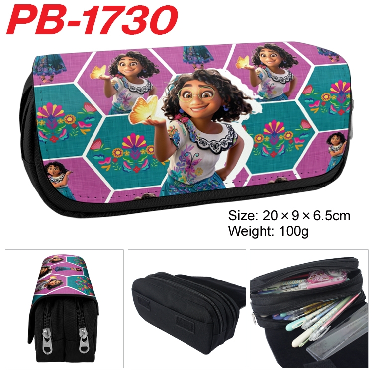 full house of magic Anime double-layer pu leather printing pencil case 20×9×6.5cm PB-1730