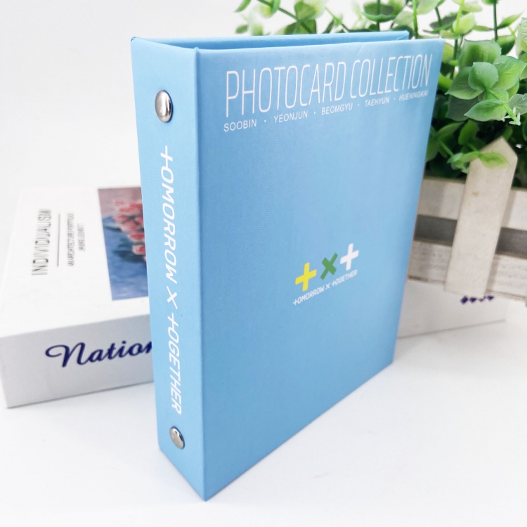 TXT Korean celebrity photo collection book, loose leaf book, can hold 20 cards 14X11X3CM
