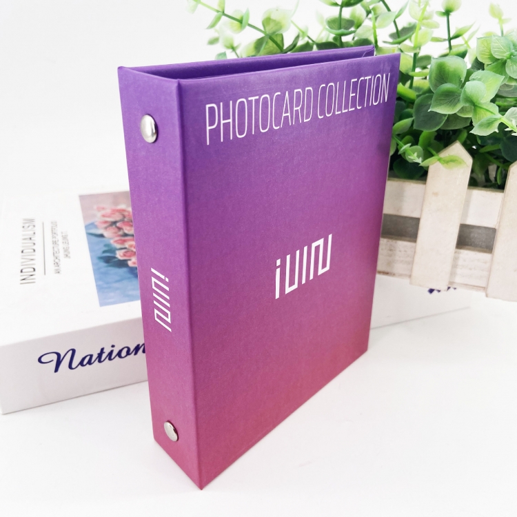 GIDLE Korean celebrity photo collection book, loose leaf book, can hold 20 cards 14X11X3CM  price for 2 pcs