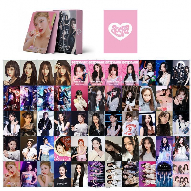 AESPA  South Korean celebrity peripheral random card photo card a set of 55 price for 5 pcs