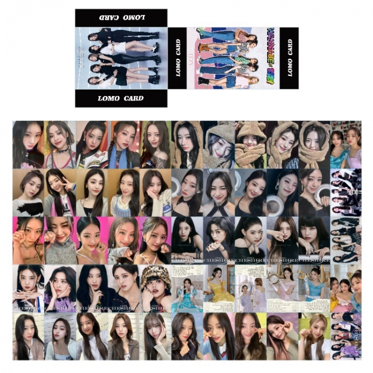 ITZY South Korean celebrity peripheral random card photo card a set of 55 price for 5 pcs
