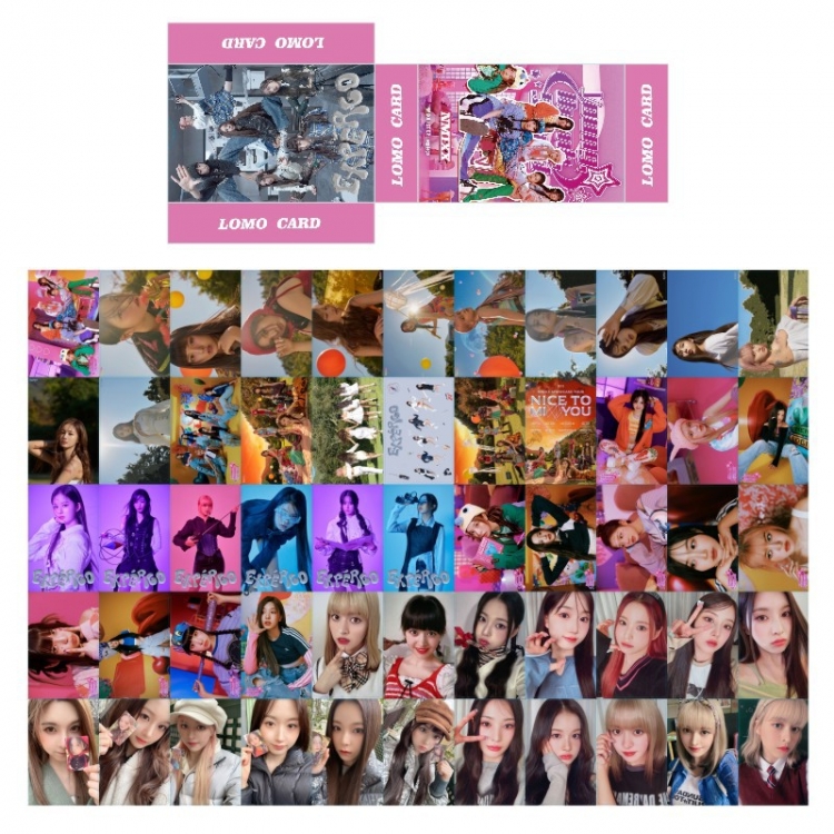 NMIXX South Korean celebrity peripheral random card photo card a set of 55 price for 5 pcs
