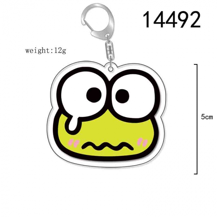 Big eyed frog Anime Acrylic Keychain Charm price for 5 pcs 14492