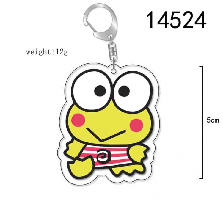 Big eyed frog Anime Acrylic Keychain Charm price for 5 pcs 14524