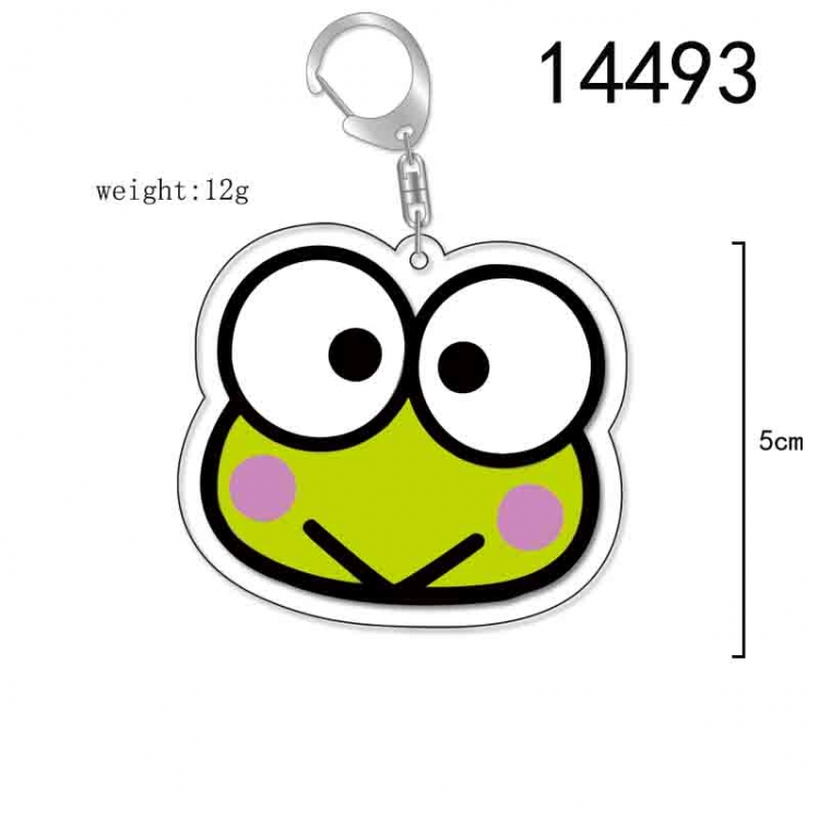 Big eyed frog Anime Acrylic Keychain Charm price for 5 pcs 14493