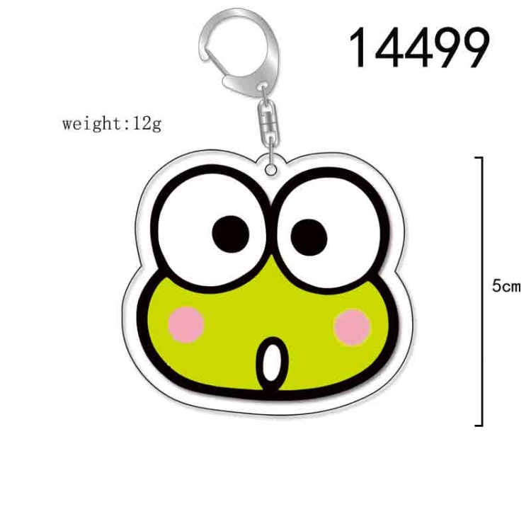 Big eyed frog Anime Acrylic Keychain Charm price for 5 pcs 14499