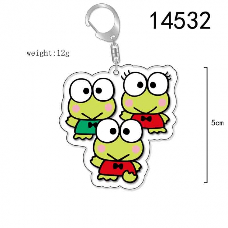 Big eyed frog Anime Acrylic Keychain Charm price for 5 pcs 14532