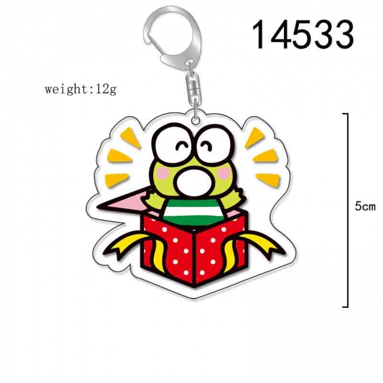 Big eyed frog Anime Acrylic Keychain Charm price for 5 pcs 14533
