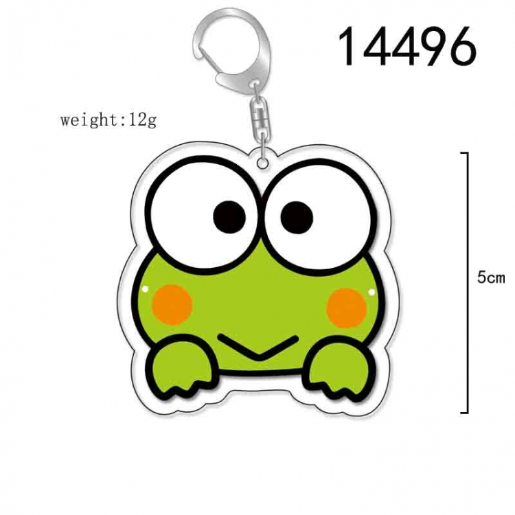 Big eyed frog Anime Acrylic Keychain Charm price for 5 pcs 14496