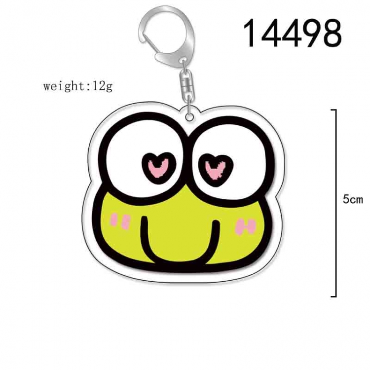 Big eyed frog Anime Acrylic Keychain Charm price for 5 pcs 14498