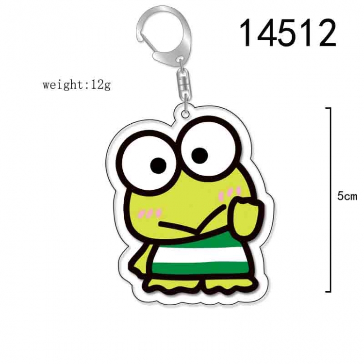 Big eyed frog Anime Acrylic Keychain Charm price for 5 pcs 14512
