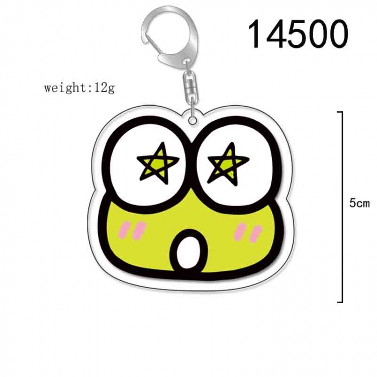 Big eyed frog Anime Acrylic Keychain Charm price for 5 pcs 14500