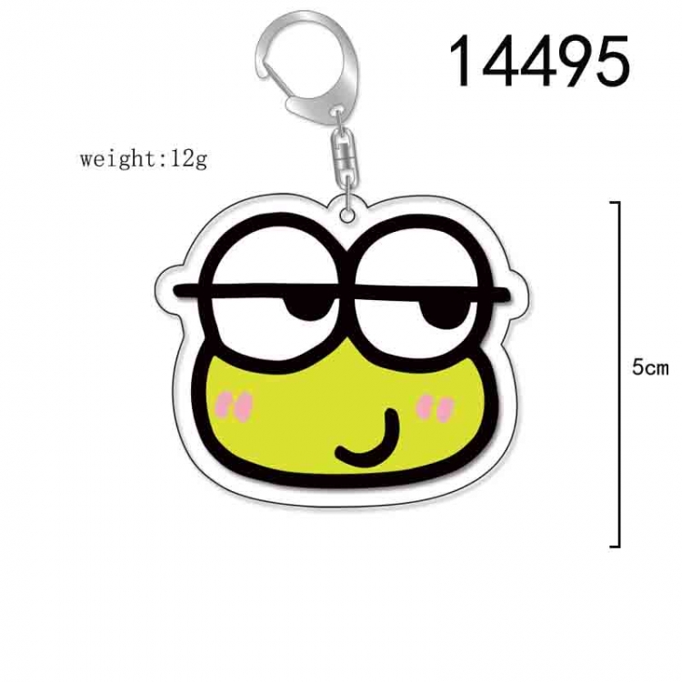 Big eyed frog Anime Acrylic Keychain Charm price for 5 pcs 14495