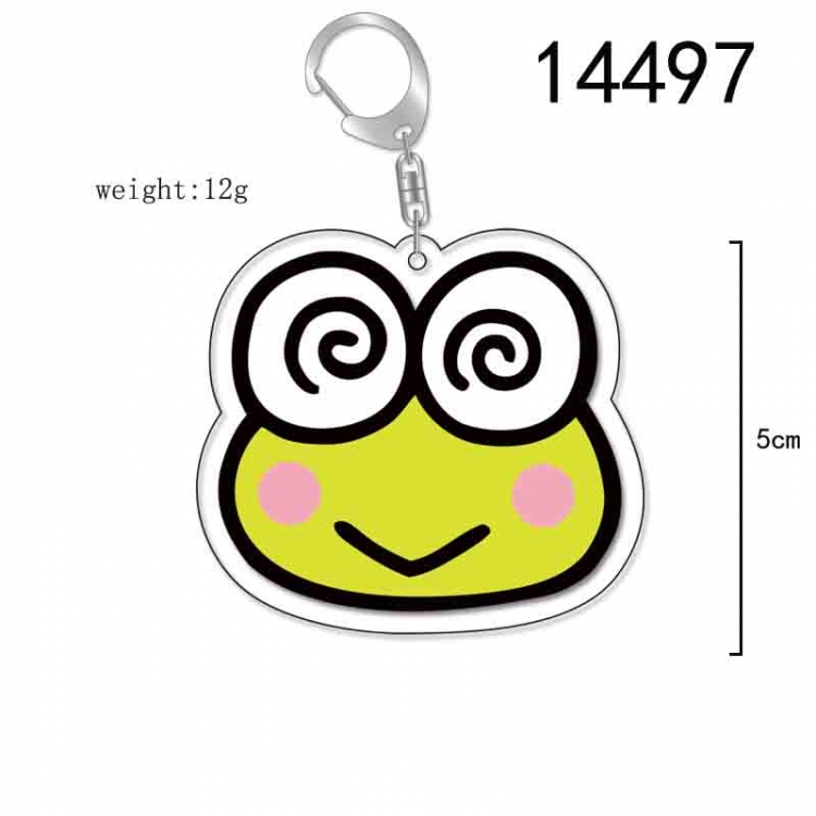 Big eyed frog Anime Acrylic Keychain Charm price for 5 pcs 14497