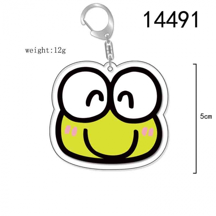 Big eyed frog Anime Acrylic Keychain Charm price for 5 pcs 14491