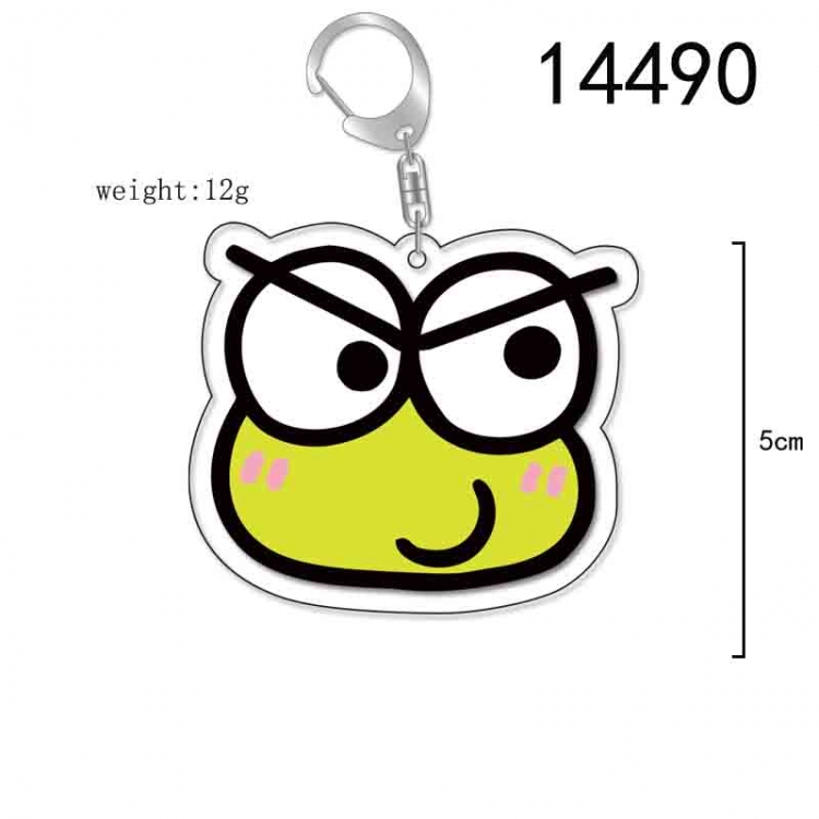 Big eyed frog Anime Acrylic Keychain Charm price for 5 pcs 14490