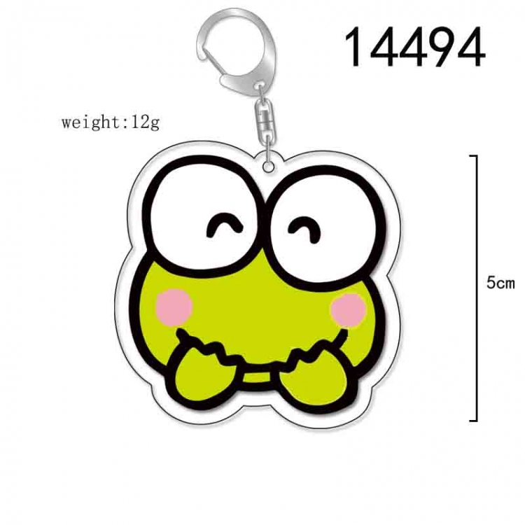 Big eyed frog Anime Acrylic Keychain Charm price for 5 pcs 14494