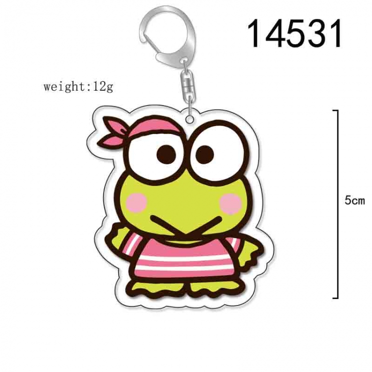 Big eyed frog Anime Acrylic Keychain Charm price for 5 pcs 14531