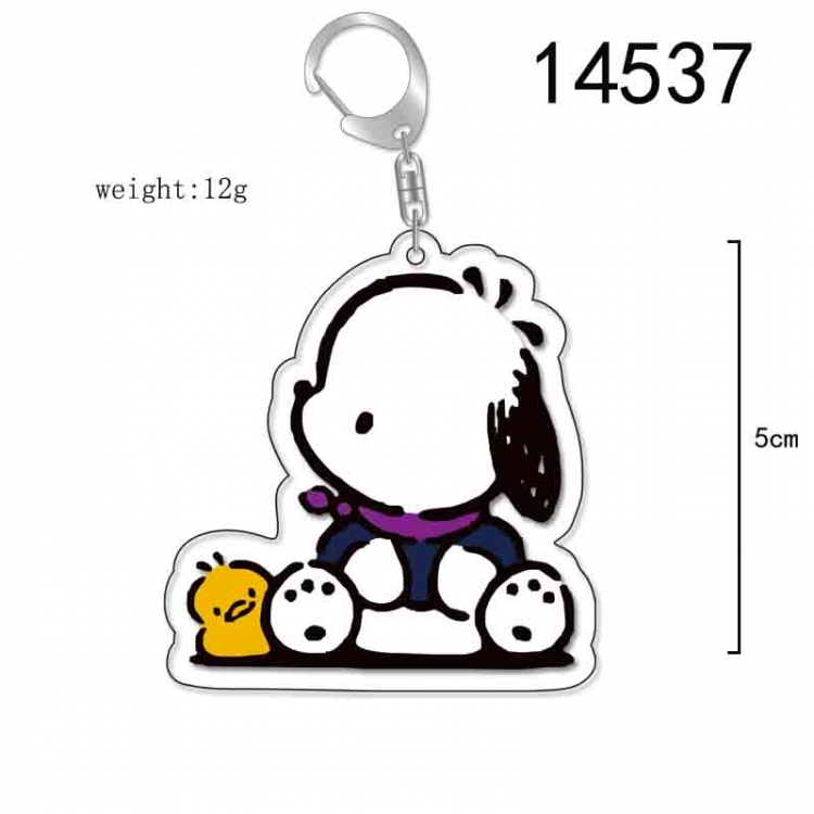 Pochacco  Anime Acrylic Keychain Charm price for 5 pcs 14537