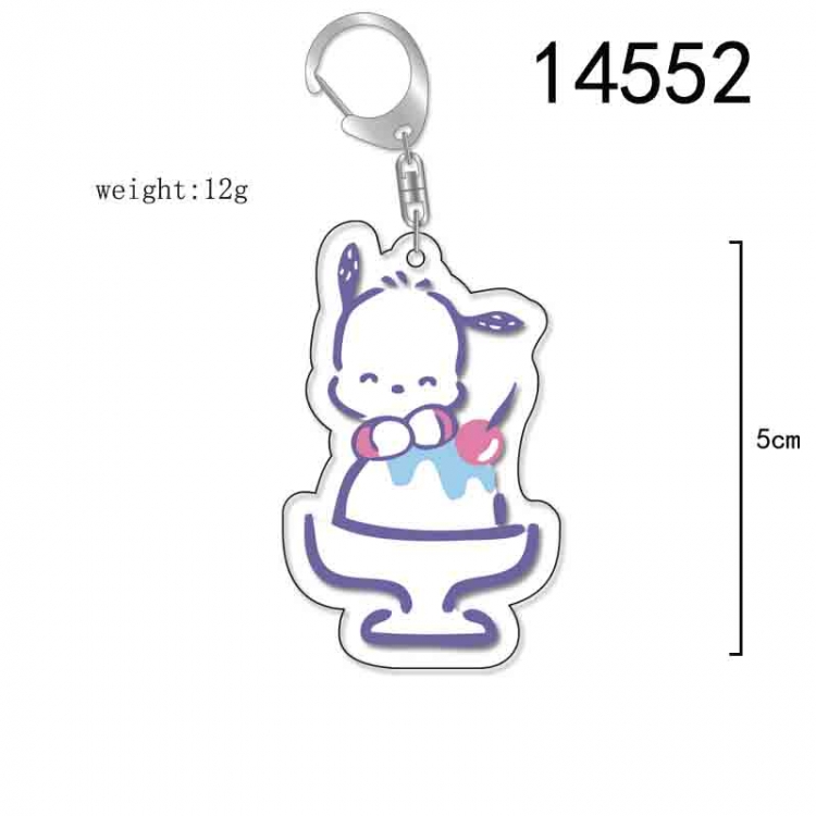 Pochacco  Anime Acrylic Keychain Charm price for 5 pcs 14552