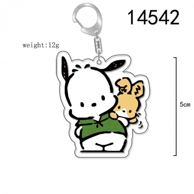 Pochacco  Anime Acrylic Keychain Charm price for 5 pcs 14542