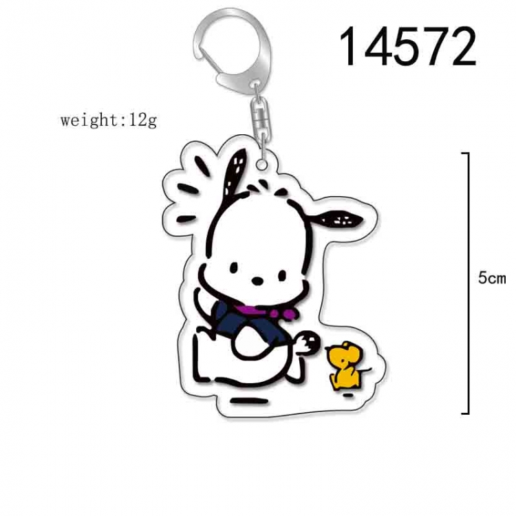 Pochacco  Anime Acrylic Keychain Charm price for 5 pcs 14572