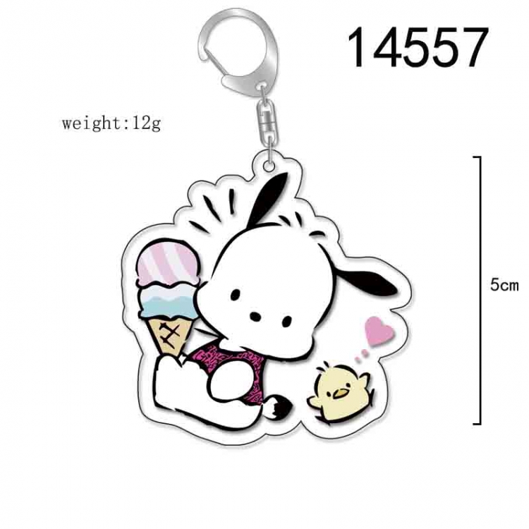 Pochacco  Anime Acrylic Keychain Charm price for 5 pcs 14557